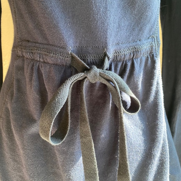 Free People navy blue t-shirt jacket with drawstring back Size 8 - Picture 7 of 16